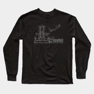 Turkey Loading Apparatus Vintage Patent Hand Drawing Long Sleeve T-Shirt